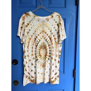 Ice dyed tie dye t-shirt XL women's
